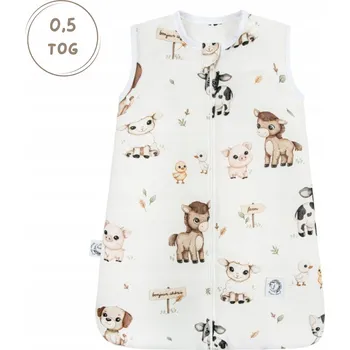 Zavinovačka Bambusový spací pytel 3-12M Farma TOG 0,5 LIGHT BOnjour CHerie