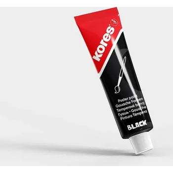 Vodová barva Kores barva temperová 12 ml černá