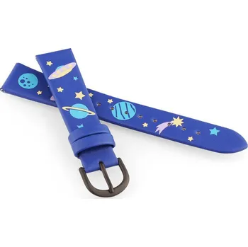 Řemínek na hodinky Koženkový řemínek JVD RJ7225.2 16mm, modrý, dětský