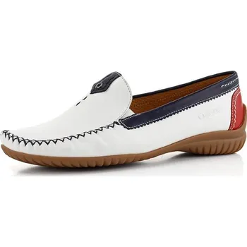 Dámské mokasíny Gabor bílé mokasíny s barevným lemem 66.090.69 - 38.5 | P694952