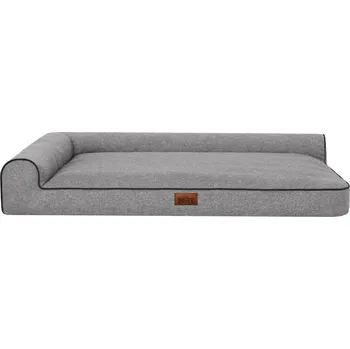 Pelíšek pro psa Doggy Pelech Best, šedá ekolen Velikost: XL - 100 x 66 cm