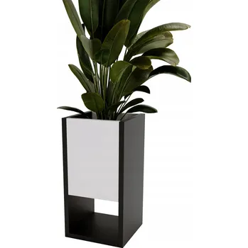 Květináč Květináč Karo A stojací na květiny domů loft květináč Bílý