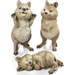 Quokka dekorativní figurky 3 ks