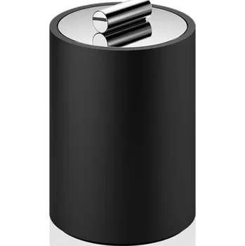 Úložný box Decor Walther, Koupelnová dóza Stone s víkem S chrom-černá - Formadore