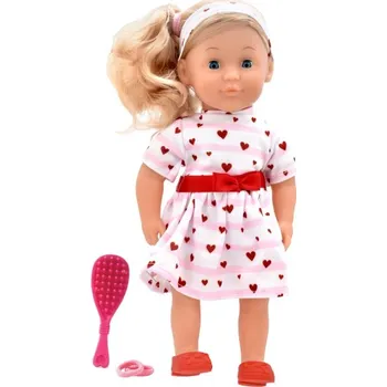 Dolls World - Módní panenka Charlotte - 36 cm: Růžová srdíčková princezna