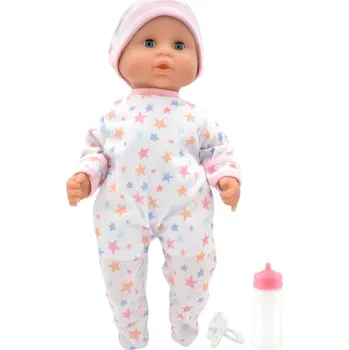 Panenka Dolls World - Miminko Baby Joy WHITE- 38 cm