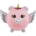 Nafukovací plyšový kamarád - Jednorožec růžový 30 cm