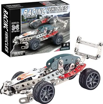 autíčko Kovová stavebnice 146 ks - Závodní auto