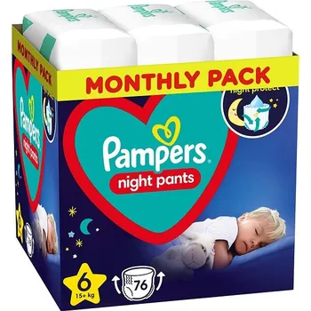 Plenkové kalhoty Pampers Night Pants 6 15 kg+