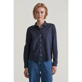Dámská košile KOŠILE GANT REG DOT PRINT CTN VOILE SHIRT EVENING BLUE