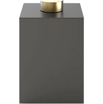 Úložný box Decor Walther, Koupelnová dóza Century s víkem 27,5 cm tmavý kov matně zlatá - Formadore