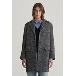 KABÁT GANT HERITAGE HERRINGBONE COAT BLACK