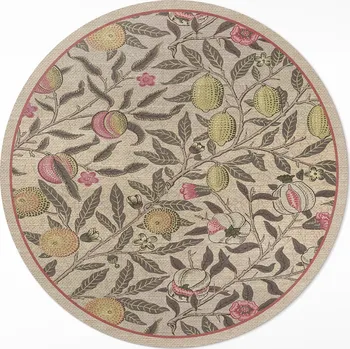 Obraz Kulatý Koberec z PVC do kuchyně Rozměr ⌀ 50 cm Ovoce na větvích vintage retro