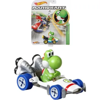 Hračka Hot Wheels MARIO KART angličák - Yoshi B-Dasher Vehicle