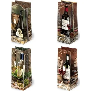 Dárková taška Dárková taška na víno - 12 x 37 cm - AL2-3
