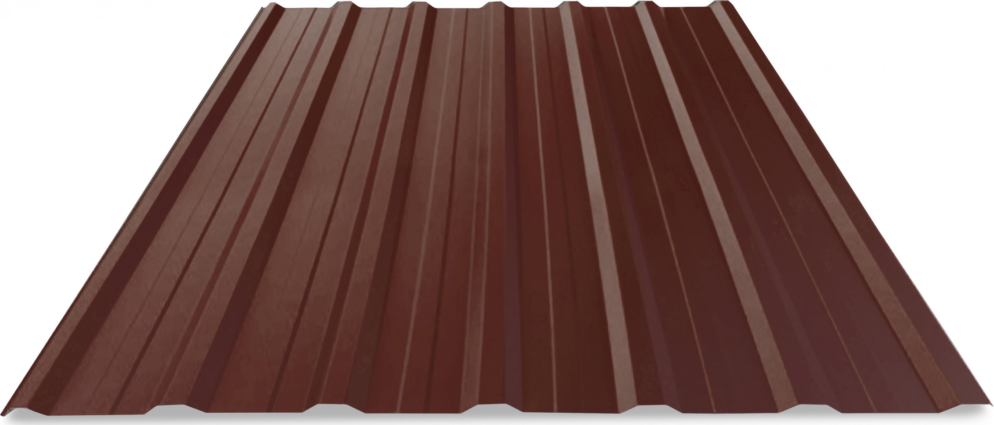 STATO Trapézový plech T18 poly - RAL 8017 (hnědá) - 0,5x1170x2000