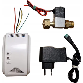 Zabezpečovací technika Detektor úniku plynu s 12V ventilem pro 11kg plynovou láhev + alarm