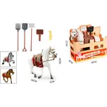 Kůň ve stáji s příslušenstvím 7ks - více druhů