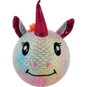 plyšák Nafukovací plyšový kamarád - Jednorožec duhový 23cm