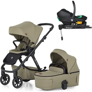 Kočárek PETITE&MARS Kočárek kombinovaný ICON 2v1 Mossy Green LITE RWS + Core Pro i-Size Black Grey + Báze