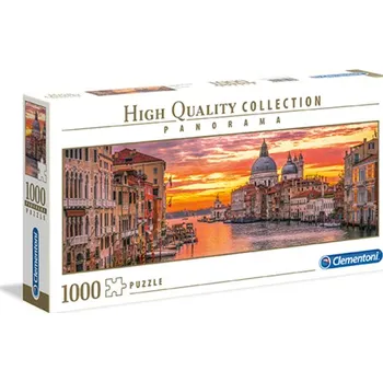 Clementoni - Puzzle Panorama 1000 Grand Kanal -Benátky