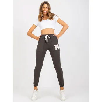 Sweatpants-RV-DR-7859.02P-dark khaki RELEVANCE šedá 3205947