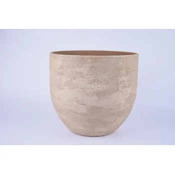 Obal na květináč keramický LISABON, pr.29x26cm, kamel|CAMEL|Ego Dekor