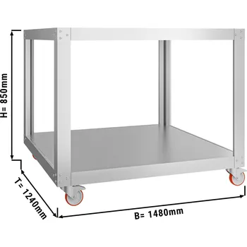 Pec na pizzu G.Gastro Podstavec pro pec na pizzu se 2 pečicími komorami - 9+9x 34 cm
