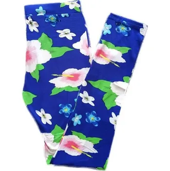 Dámské legíny Ellasun Leginy dámské bavlněné GL4202 Barva: Modrá, Velikost: L-XL