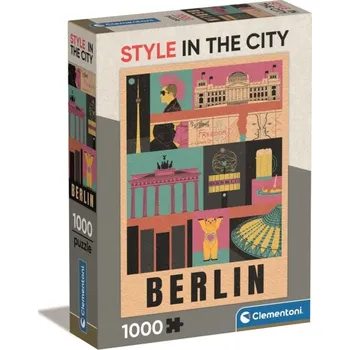 Puzzle Clementoni - Puzzle 1000 Style in the city Berlin Compact box