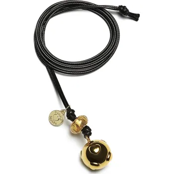 Přívěsek Proud MaMa Přívěšek mexická bola Basic Gold kulička se srdíčky černý 404