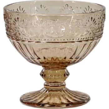 Sklenice Chic Antique Skleněný pohár Saint-Émilion 260 ml hnědá