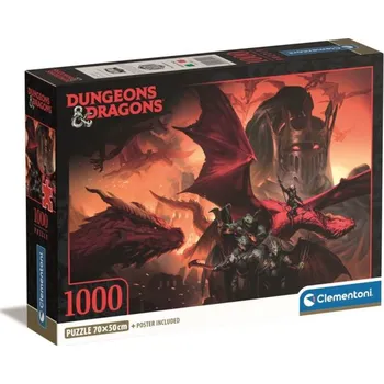 Puzzle Clementoni - Puzzle 1000 Dungeons & Dragons - Compact