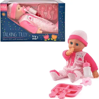Panenka Dolls World - Interaktivní miminko Eliška 30 cm