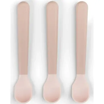 Příbor DONE BY DEER Foodie Easy-Grip Dětská lžička 3 ks Powder