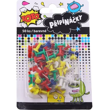 TOTO Připínáčky barevné 50 ks