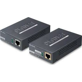 Switch Planet LRP-101U-KIT, UTP PoE extender 10/100Base-TX, IEEE802.3at-30W,EFT+ESD, dosah 500m, -20 až 70°C
