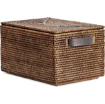 Decor Walther, Dóza na potraviny Basket ratanová s víkem hnědá - Formadore
