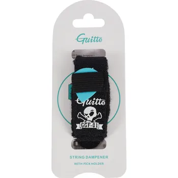 Struna pro kytaru a smyčcový nástroj Guitto GGF-01 Dampener Black + prodloužená záruka 3 roky