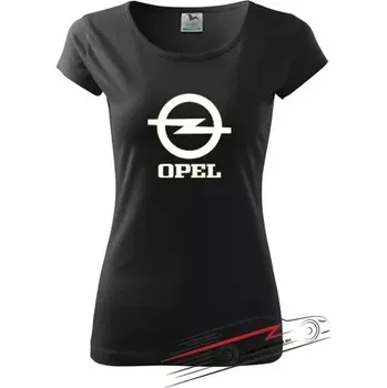 Dámské triko s motivem Opel S černé