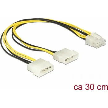 Masážní přístroj Delock Stromkabel - 8-poliges EPS12V (M) bis interne Stromversorgung, 4-polig (M)