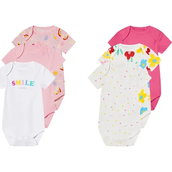 Kojenecký body lupilu® Dívčí body s BIO bavlnou, 3 kusy