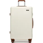 Střední skořepinový kufr z ABS+PC - Kono - 60L - béžový