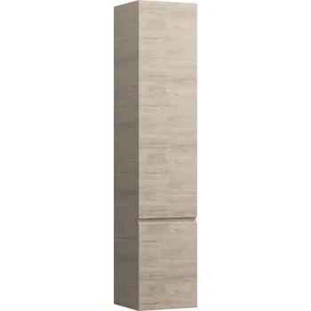 Koupelnový nábytek LAUFEN Laufen, Vysoká skříňka, 4 skleněné poličky, závěsy dvířek vpravo H4831220954631 Varianta: Světlý dub