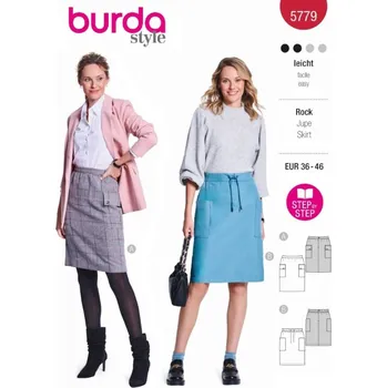 Nit Tištěný střih rovná sukně, sukně s gumou v pase