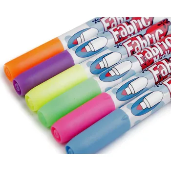 Fixy na textil 6 ks Varianta: 3 (560-6C) viz foto neon, Balení: 1 krab.