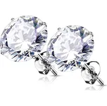 Atreya Zlaté náušnice ze 14kt zlata 585/1000 s čirými zirkony Annabelle Barva: Bílé zlato / Čirá, Velikost koncovky: 2 mm