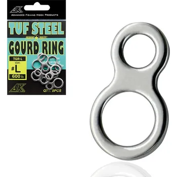 JK Fishing Kroužky TGR Heavy Type 304 Stainless Steel Nosnost: 400lb, Počet kusů: 10ks, Velikost: S