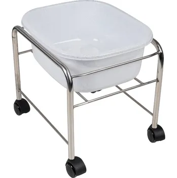 ACTIVESHOP Vozík s pedikérskou vaničkou - chromový