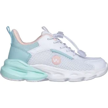 Dívčí tenisky Dívčí volnočasová obuv Willard MORGAN 34 Bílá, Tyrkysová, Lososová
